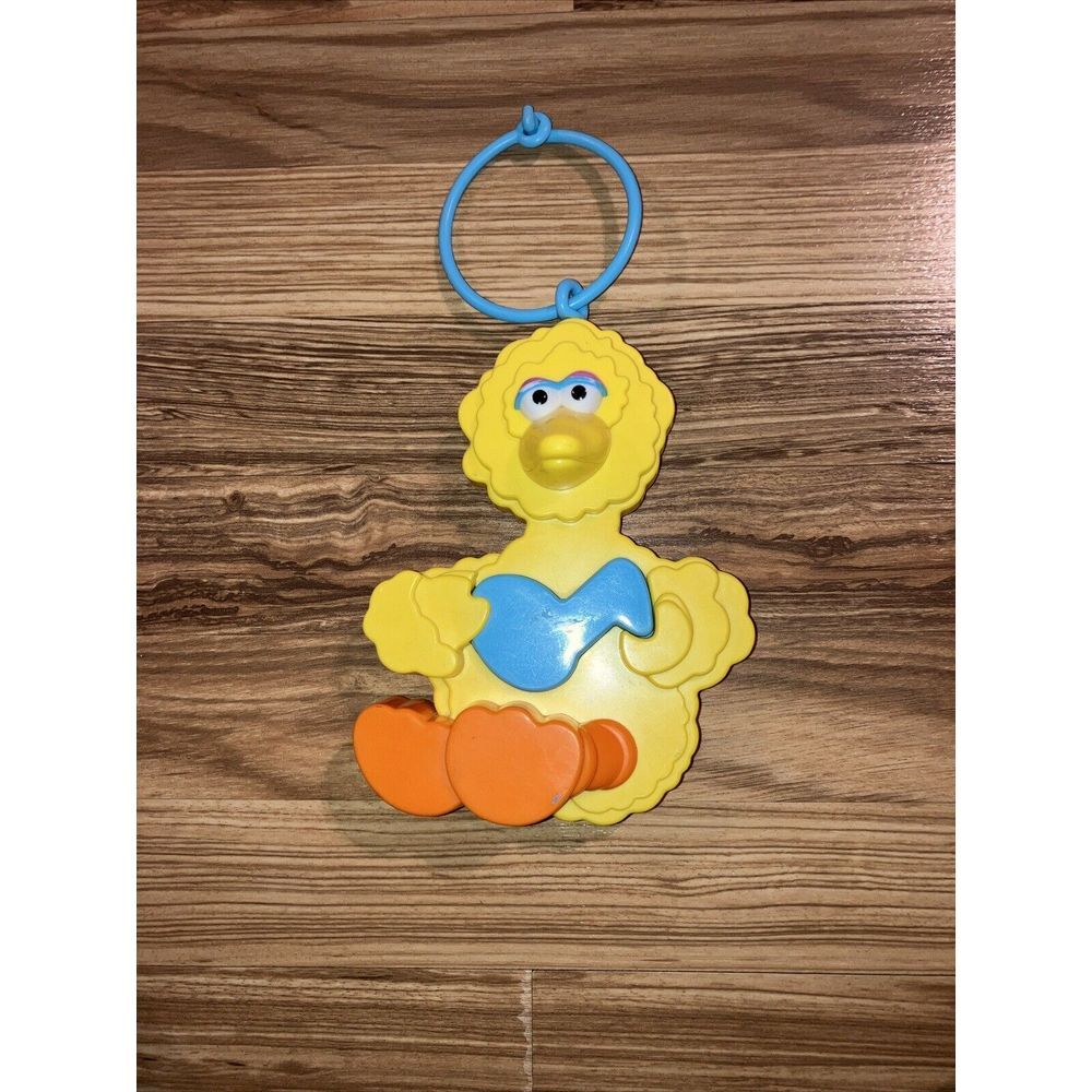 Vintage Child‎ Guidance Baby Big Bird Hanging Music Toy Sesame Street 1985